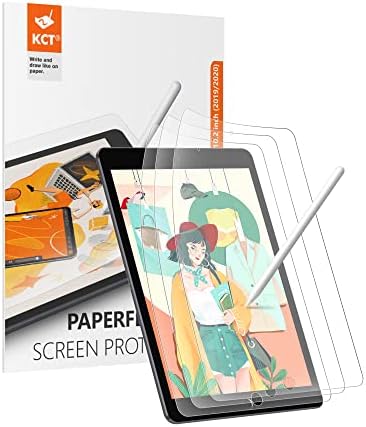 KCT [3 חבילות נייר נייר מגן מסך תואם ל- iPad 9/8/7 דור 10.2 אינץ